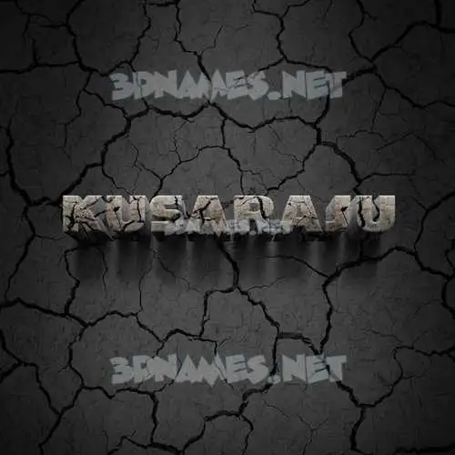 kusaraju in Cracked Stone style - 3D name wallpaper kusaraju in Cracked Stone style - 3D name wallpaper