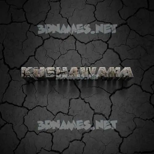 kushawaha in Cracked Stone style - 3D name wallpaper kushawaha in Cracked Stone style - 3D name wallpaper