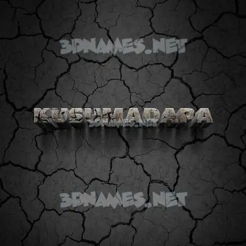 kusumadapa in Cracked Stone style - 3D name wallpaper kusumadapa in Cracked Stone style - 3D name wallpaper