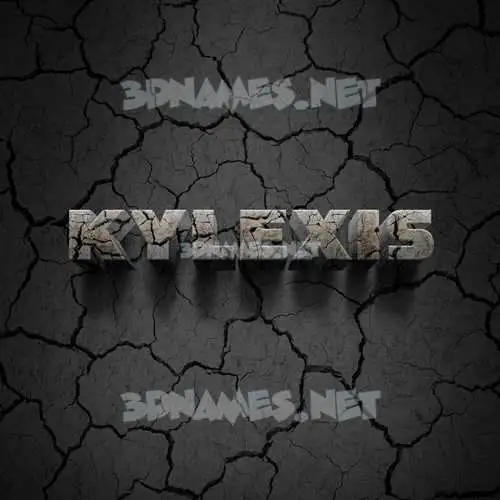 kylexis in Cracked Stone style - 3D name wallpaper kylexis in Cracked Stone style - 3D name wallpaper