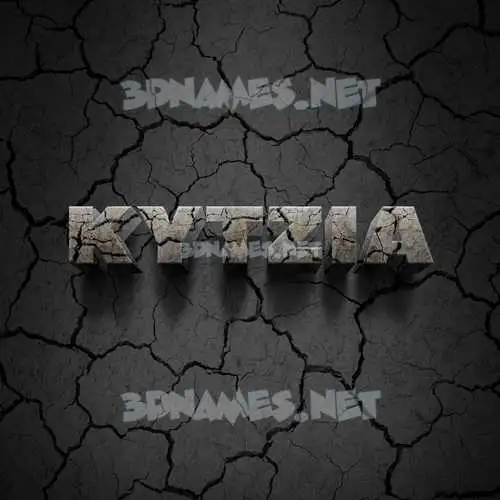 kytzia in Cracked Stone style - 3D name wallpaper kytzia in Cracked Stone style - 3D name wallpaper