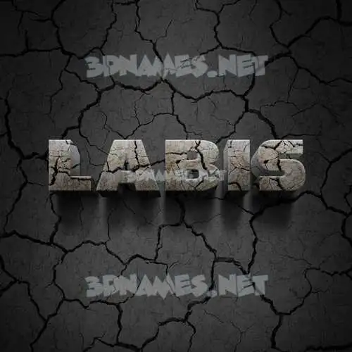 labis in Cracked Stone style - 3D name wallpaper labis in Cracked Stone style - 3D name wallpaper