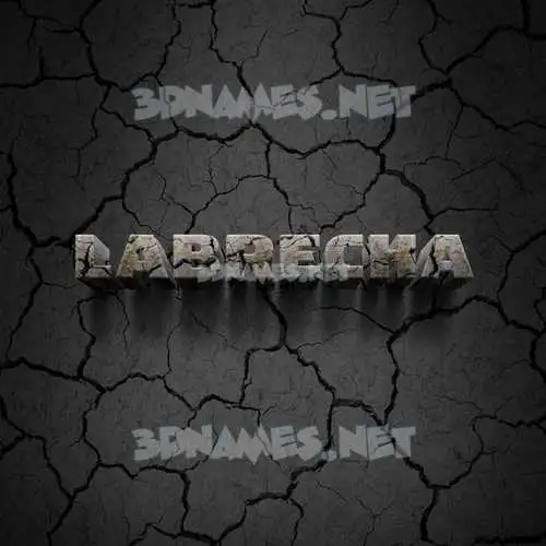labrecha in Cracked Stone style - 3D name wallpaper labrecha in Cracked Stone style - 3D name wallpaper