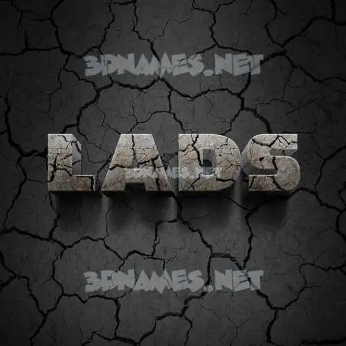 lads in Cracked Stone style - 3D name wallpaper lads in Cracked Stone style - 3D name wallpaper