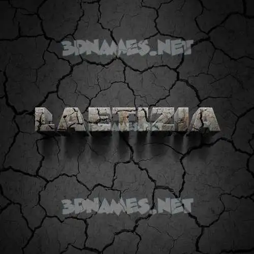 laetizia in Cracked Stone style - 3D name wallpaper laetizia in Cracked Stone style - 3D name wallpaper