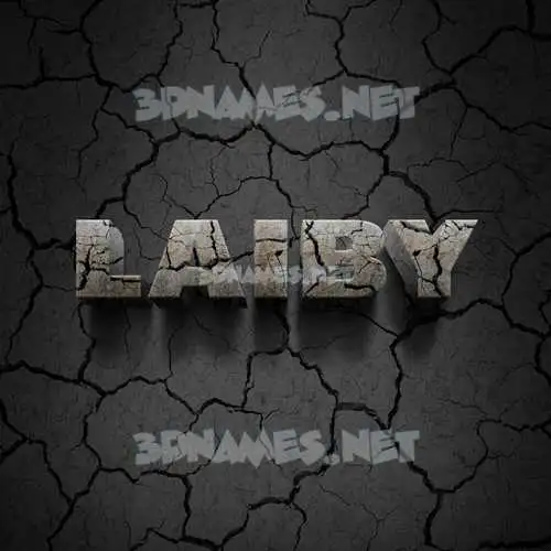 laiby in Cracked Stone style - 3D name wallpaper laiby in Cracked Stone style - 3D name wallpaper