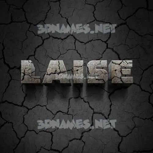 laise in Cracked Stone style - 3D name wallpaper laise in Cracked Stone style - 3D name wallpaper