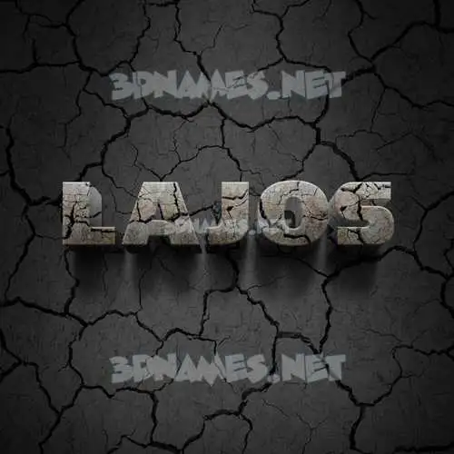 lajos in Cracked Stone style - 3D name wallpaper lajos in Cracked Stone style - 3D name wallpaper