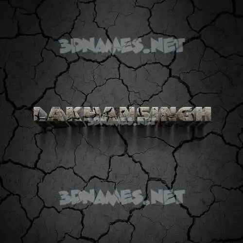 lakhansingh in Cracked Stone style - 3D name wallpaper