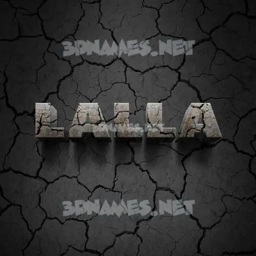 lalla in Cracked Stone style - 3D name wallpaper lalla in Cracked Stone style - 3D name wallpaper