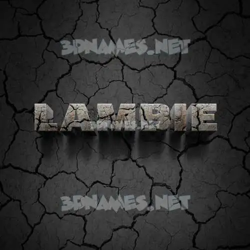 lambie in Cracked Stone style - 3D name wallpaper lambie in Cracked Stone style - 3D name wallpaper