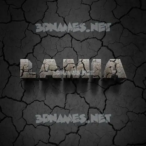lamia in Cracked Stone style - 3D name wallpaper lamia in Cracked Stone style - 3D name wallpaper