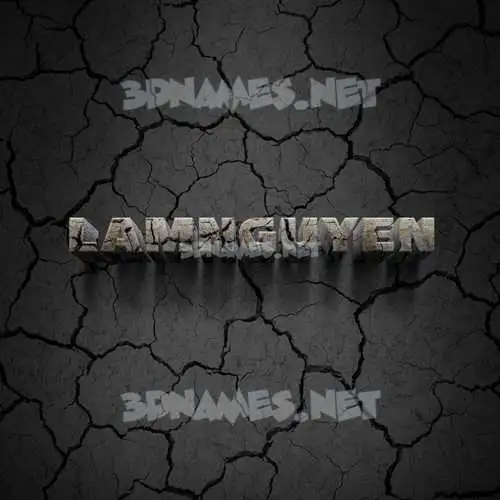 lamnguyen in Cracked Stone style - 3D name wallpaper lamnguyen in Cracked Stone style - 3D name wallpaper