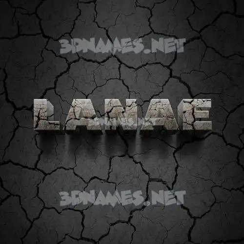 lanae in Cracked Stone style - 3D name wallpaper lanae in Cracked Stone style - 3D name wallpaper