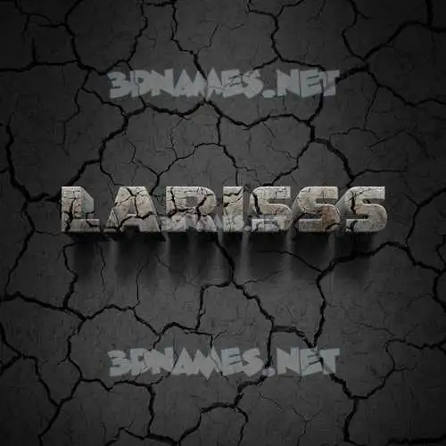 larisss in Cracked Stone style - 3D name wallpaper larisss in Cracked Stone style - 3D name wallpaper