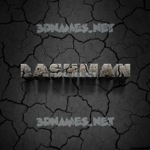 lashman in Cracked Stone style - 3D name wallpaper lashman in Cracked Stone style - 3D name wallpaper