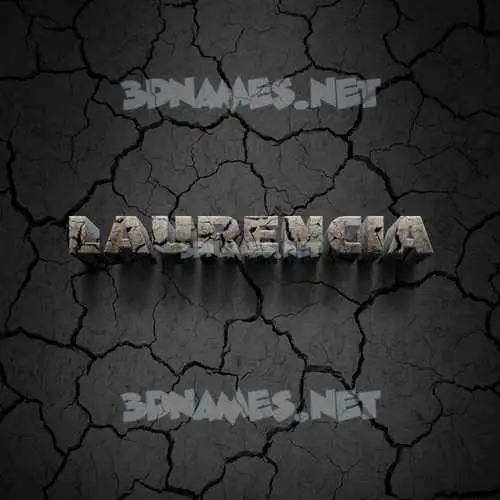 laurencia in Cracked Stone style - 3D name wallpaper laurencia in Cracked Stone style - 3D name wallpaper