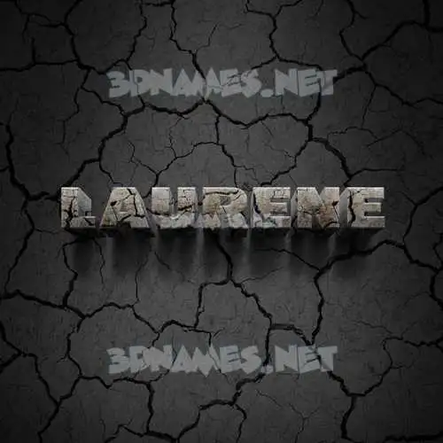 laurene in Cracked Stone style - 3D name wallpaper laurene in Cracked Stone style - 3D name wallpaper