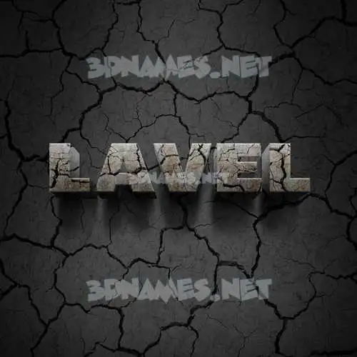 lavel in Cracked Stone style - 3D name wallpaper lavel in Cracked Stone style - 3D name wallpaper