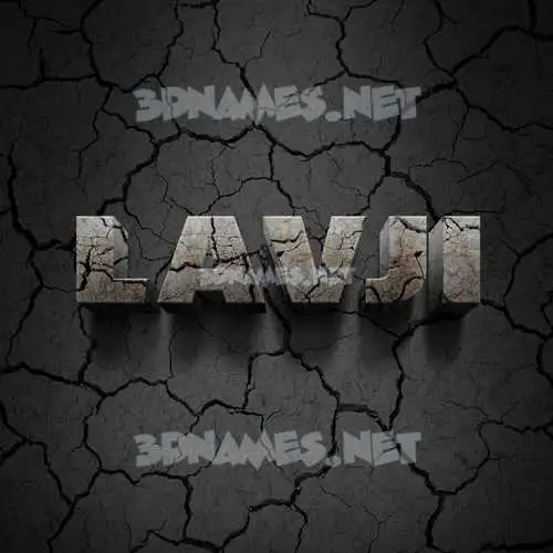 lavji in Cracked Stone style - 3D name wallpaper lavji in Cracked Stone style - 3D name wallpaper