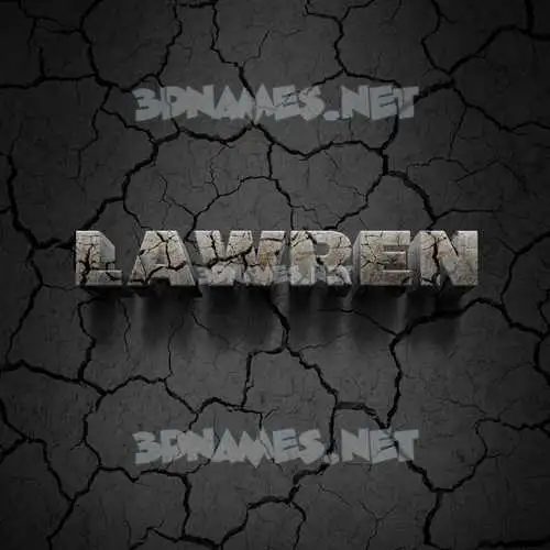 lawren in Cracked Stone style - 3D name wallpaper lawren in Cracked Stone style - 3D name wallpaper