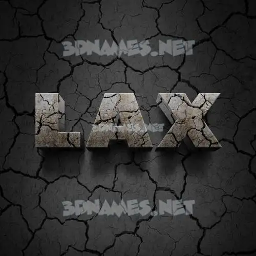 lax in Cracked Stone style - 3D name wallpaper lax in Cracked Stone style - 3D name wallpaper