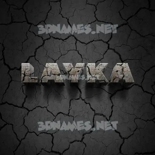 layka in Cracked Stone style - 3D name wallpaper layka in Cracked Stone style - 3D name wallpaper