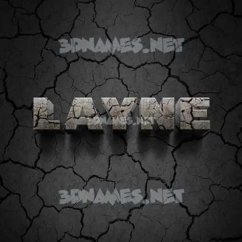 layne in Cracked Stone style - 3D name wallpaper layne in Cracked Stone style - 3D name wallpaper