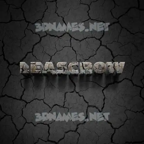 leascrow in Cracked Stone style - 3D name wallpaper leascrow in Cracked Stone style - 3D name wallpaper