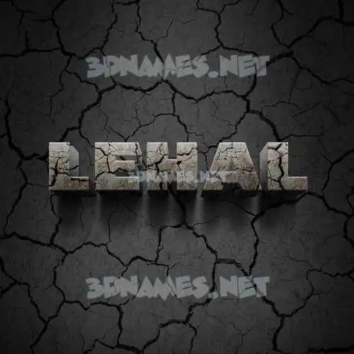 lehal in Cracked Stone style - 3D name wallpaper lehal in Cracked Stone style - 3D name wallpaper