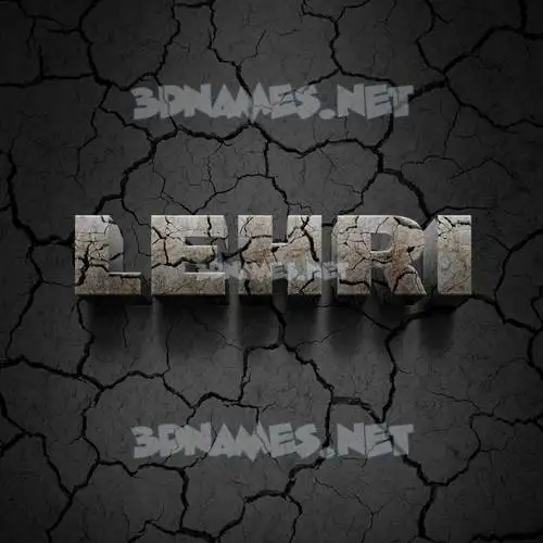 lehri in Cracked Stone style - 3D name wallpaper lehri in Cracked Stone style - 3D name wallpaper