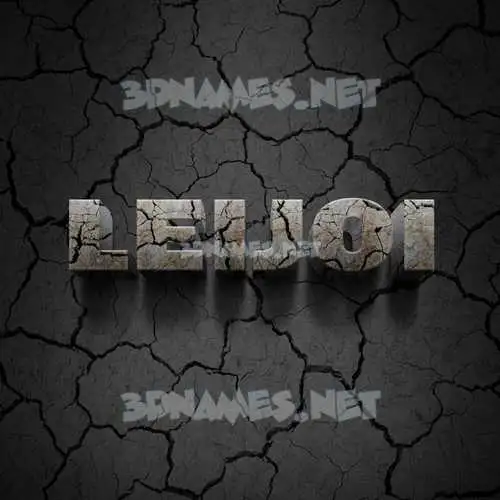 leijoi in Cracked Stone style - 3D name wallpaper leijoi in Cracked Stone style - 3D name wallpaper