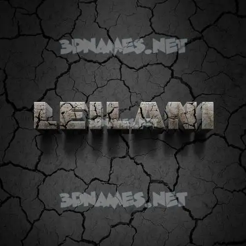 leilani in Cracked Stone style - 3D name wallpaper leilani in Cracked Stone style - 3D name wallpaper