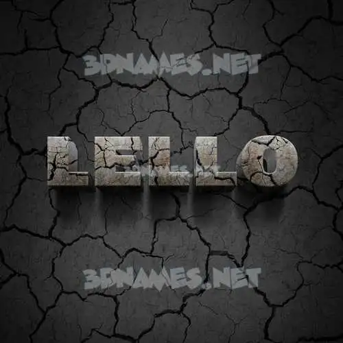 lello in Cracked Stone style - 3D name wallpaper lello in Cracked Stone style - 3D name wallpaper