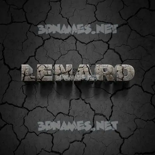 lenard in Cracked Stone style - 3D name wallpaper lenard in Cracked Stone style - 3D name wallpaper