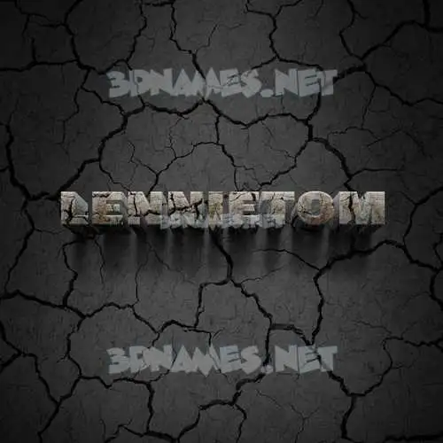 lennietom in Cracked Stone style - 3D name wallpaper lennietom in Cracked Stone style - 3D name wallpaper