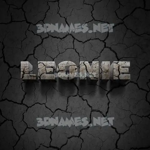 leonie in Cracked Stone style - 3D name wallpaper leonie in Cracked Stone style - 3D name wallpaper