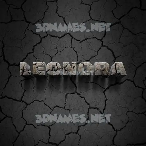 leonora in Cracked Stone style - 3D name wallpaper leonora in Cracked Stone style - 3D name wallpaper