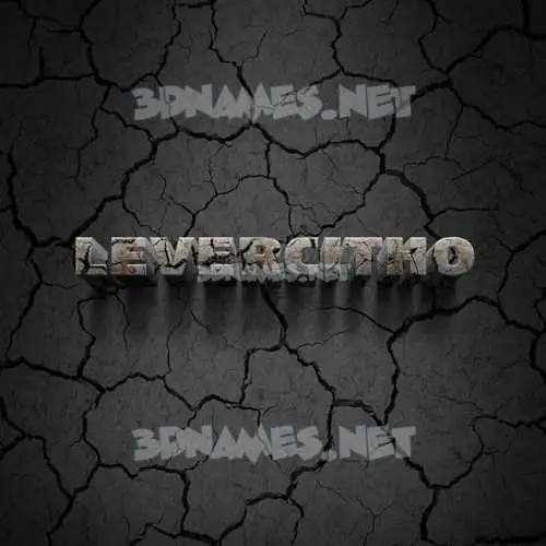 levercitho in Cracked Stone style - 3D name wallpaper levercitho in Cracked Stone style - 3D name wallpaper
