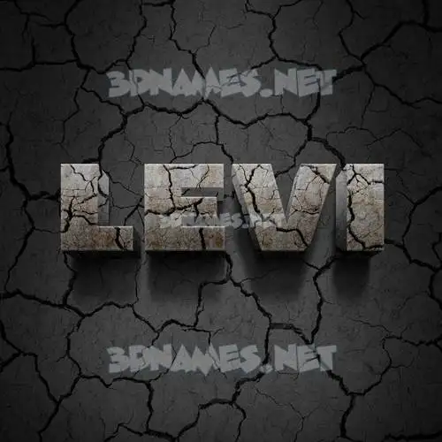 levi in Cracked Stone style - 3D name wallpaper levi in Cracked Stone style - 3D name wallpaper