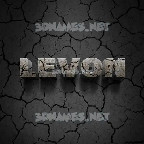 levon in Cracked Stone style - 3D name wallpaper levon in Cracked Stone style - 3D name wallpaper