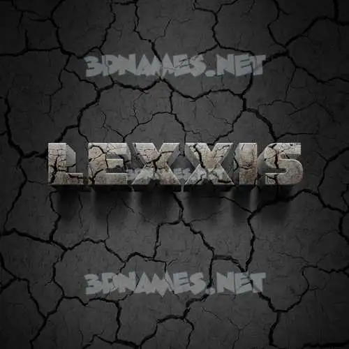 lexxis in Cracked Stone style - 3D name wallpaper lexxis in Cracked Stone style - 3D name wallpaper