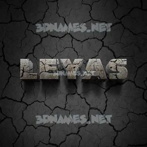 leyas in Cracked Stone style - 3D name wallpaper leyas in Cracked Stone style - 3D name wallpaper