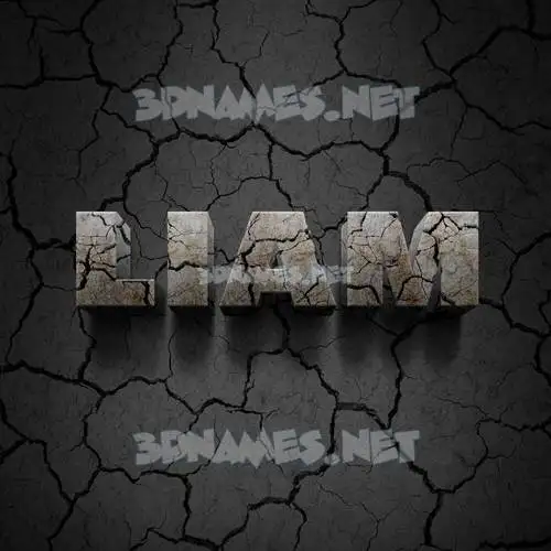 liam in Cracked Stone style - 3D name wallpaper liam in Cracked Stone style - 3D name wallpaper