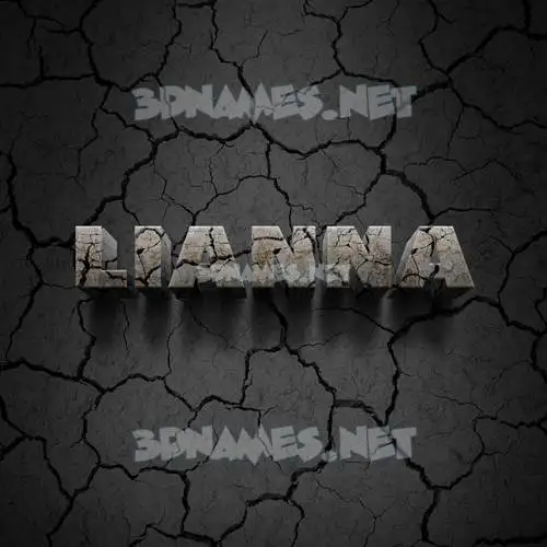lianna in Cracked Stone style - 3D name wallpaper lianna in Cracked Stone style - 3D name wallpaper