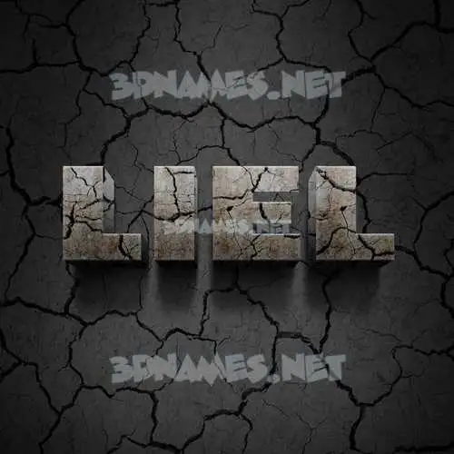 liel in Cracked Stone style - 3D name wallpaper liel in Cracked Stone style - 3D name wallpaper
