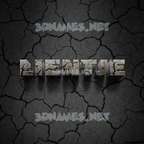 lientje in Cracked Stone style - 3D name wallpaper lientje in Cracked Stone style - 3D name wallpaper