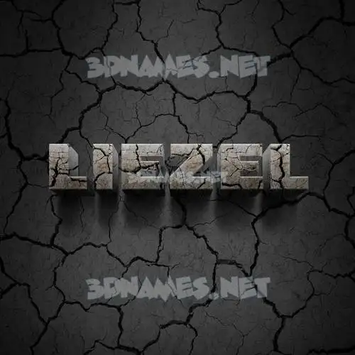 liezel in Cracked Stone style - 3D name wallpaper liezel in Cracked Stone style - 3D name wallpaper