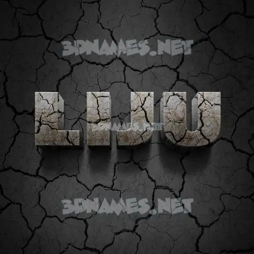 liju in Cracked Stone style - 3D name wallpaper liju in Cracked Stone style - 3D name wallpaper
