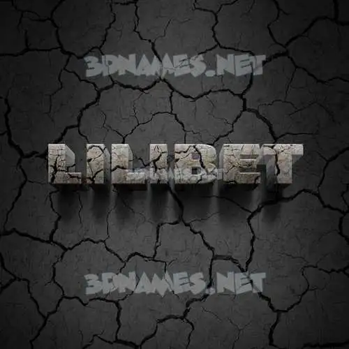 lilibet in Cracked Stone style - 3D name wallpaper lilibet in Cracked Stone style - 3D name wallpaper